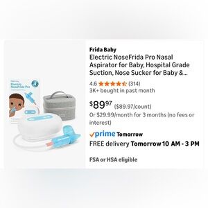 Frida Baby Electric NoseFrida Pro - box is damaged/ dirty